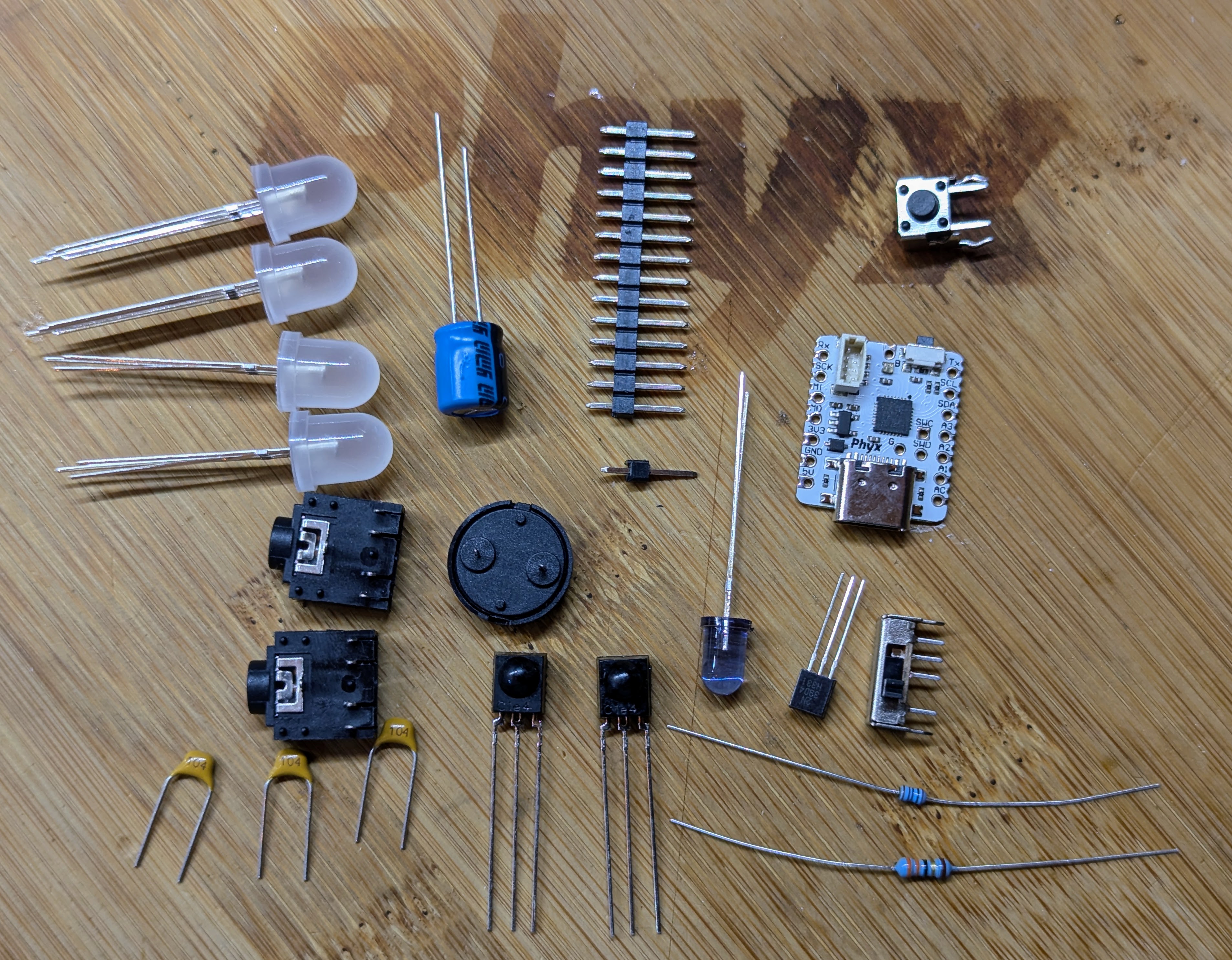 parts spread out